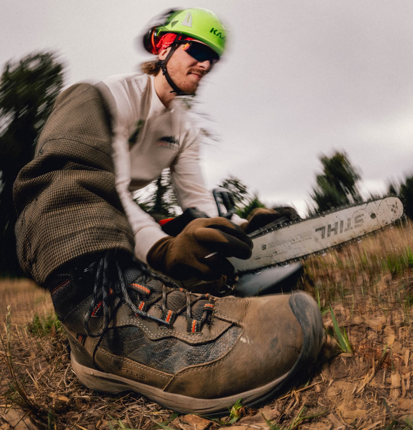 Highframe work footwear